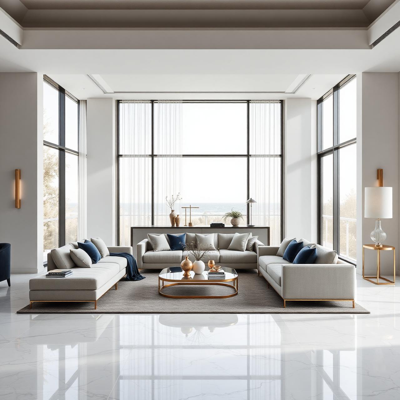 Salon moderne impeccable
